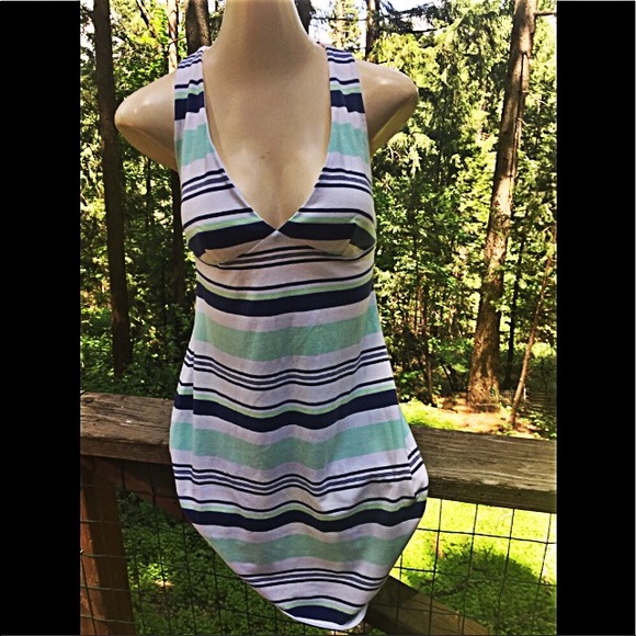 Victoria's Secret Dresses & Skirts - Victoria’s Secrets racer back striped sun pastel mini dress,